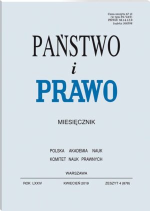 Państwo i Prawo - Nr 4/2019 [878]