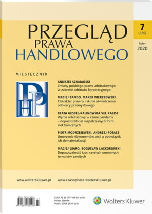 Przegląd Prawa Handlowego - Nr 7/2020 [335]