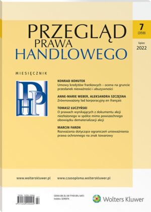 Przegląd Prawa Handlowego - Nr 7/2022 [359]