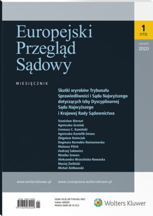 Europejski Przegląd Sądowy - Nr 1/2020 [172]