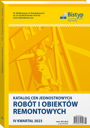 Katalog cen jednostkowych robót i obiektów REMONTOWYCH - IV kwartał 2023 r.
