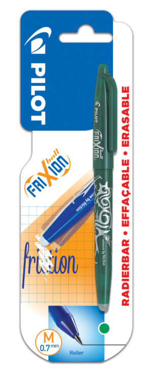 Pióro kulkowe Frixion Clicker Pilot zielony blister
