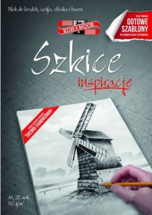 Blok A4 inspiracje2 szkice Koh-i-Noor 20 arkuszy 110 g
