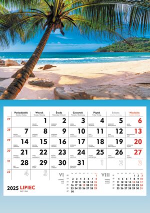 Terminarz 2025 ścienny