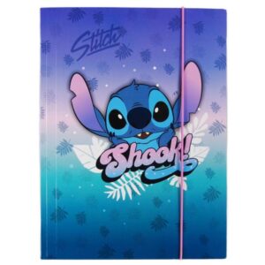 Teczka tekturowa A4 z gumką DISNEY CORE Stitch wzór 2