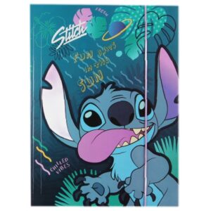 Teczka tekturowa A4 z gumką DISNEY CORE Stitch wzór 3