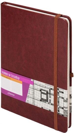 Notes formalizm A4 kratka brązowy