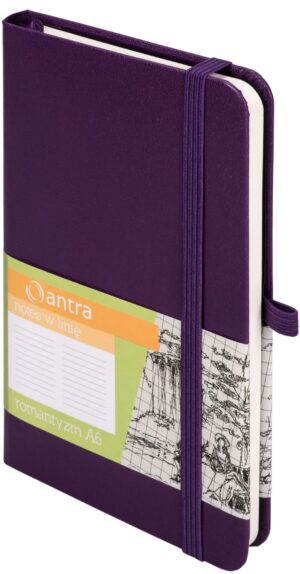Notes romantyzm A6 linia fiolet