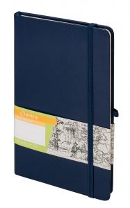 Notes romantyzm A5 gładki granatowy