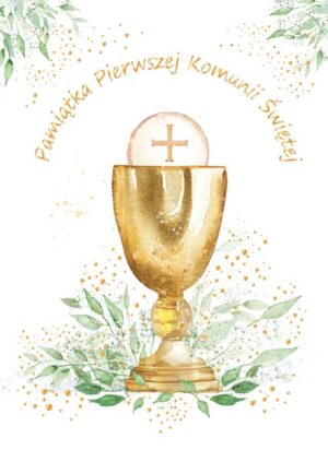Karnet A5 Komunia Eucharystia