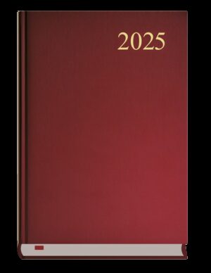 Kalendarz 2025 Asystent dzienny bordo A5