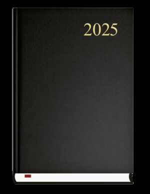 Kalendarz 2025 Asystent dzienny czarny A5