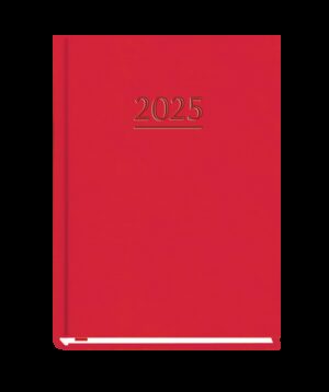 Terminarz 2025 Marta tygodniowy czerwony B6