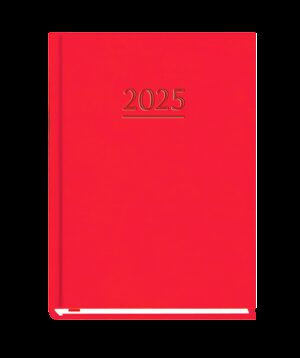 Terminarz 2025 Ola tygodniowy czerwony B6