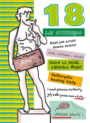 Karnet b6 18-nastka chłopiec