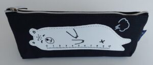 Piórnik saszetka YM8599 Misiek linijka