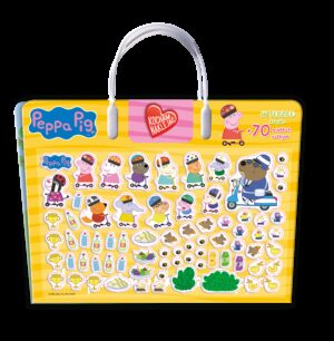 Na podwórku z Peppą. Kocham naklejać. Świnka Peppa