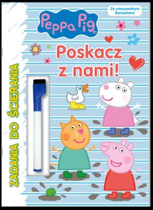 Poskacz z nami. Świnka Peppa. Zadania do ścierania