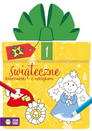 Świąteczne kolorowanki z naklejkami część 1