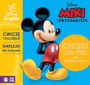 Ćwiczę i koloruję z naklejkami z mikim Disney english