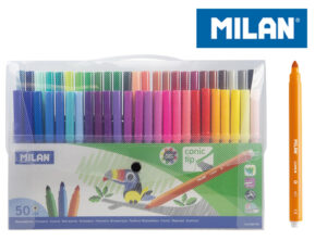 Flamastry stożkowe Milan 50 kolorów