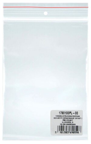 Torebka strunowa DONAU LDPE 80x180mm 100szt. transparentna