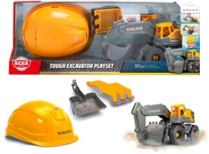 Koparka Volvo Dickie z kaskiem 28cm