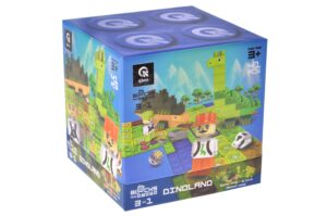 Klocki konstrukcyjne Block&Steps Kraina Dinozaurów +Gra planszowa 3w1