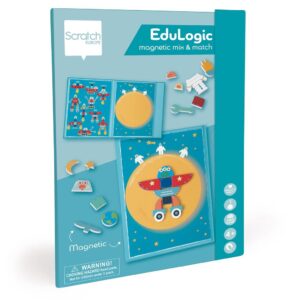 Układanka magnetyczna kształty i kolory Kosmos Scratch