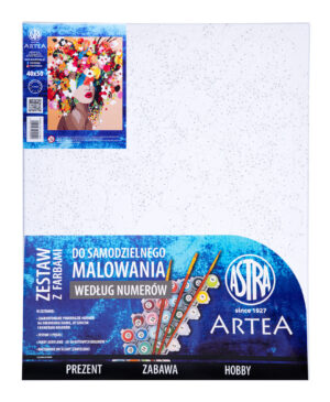 Malowanie po numerach Astra Artea Portret w kwiatach