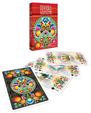 Karty do gry Polska sztuka ludowa pojedyńcze 55 kart