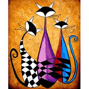 Malowanie po numerach Trzy Koty 40x50cm