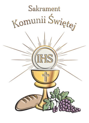 Karnet Komunia Hostia jak chleb