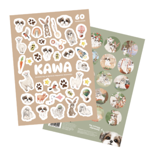 Naklejki Kawa 60 sztuk