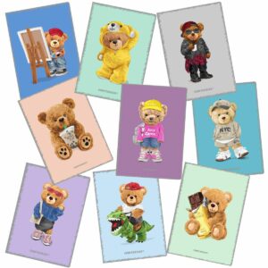 Zeszyt A5 60k.kratka PP Teddies 1szt.mix