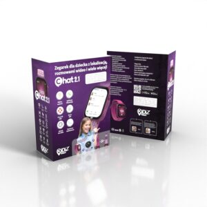 Smartwatch dla dziecka KiDiZ Chat różowy