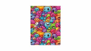 Okładka na dokumenty ucznia pion z nadrukiem monsters