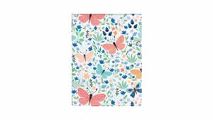 Okładka na dokumenty ucznia pion z nadrukiem butterflies