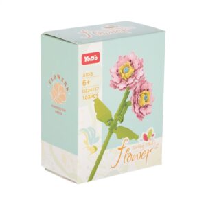 Klocki konstrukcyjne Kwiaty 103 elementy