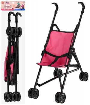 Wózek dla lalek parasolka metalowy