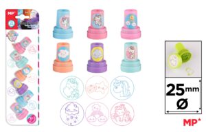 Stempelki MP Unicorn & Rainbow dla dzieci blister 6 sztuk