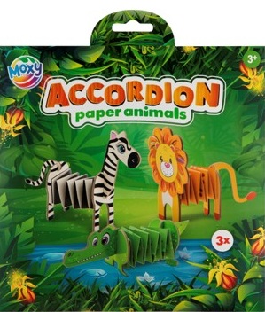 Zestaw do złożenia zwierzątek z papieru Dżungla