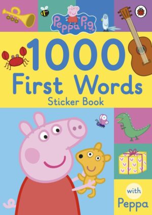 1000 First Words Sticker Book. Peppa Pig wer. angielska