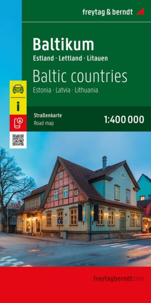 Mapa Kraje Bałtyckie 1:400 000