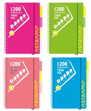 Kołozeszyt A5 Neon Line 200k.kratka 1szt.mix