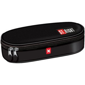 Piórnik saszetka usztywniona z wewnętrzną klapką X White