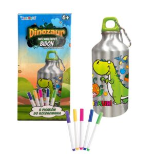 Bidon 500ml z Dinozaurem do kolorowania