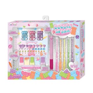 Notatnik na spirali z długopisami Żelkowe Misie