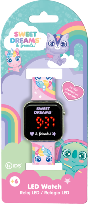 Zegarek LED z kalendarzem Sweet Dreams KL11621