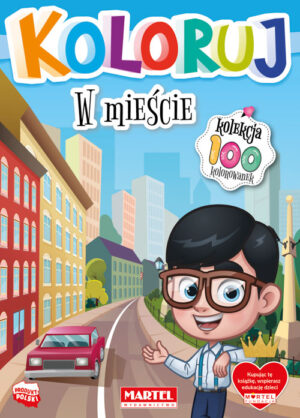 W mieście. Koloruj